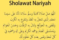 Teks Sholawat Nariyah Penjelasan dan Artinya